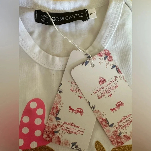 Baby Girls 1st Birthday Outfit Polka Dots ONE Romper Tutu Skirt. - Picture 7 of 8